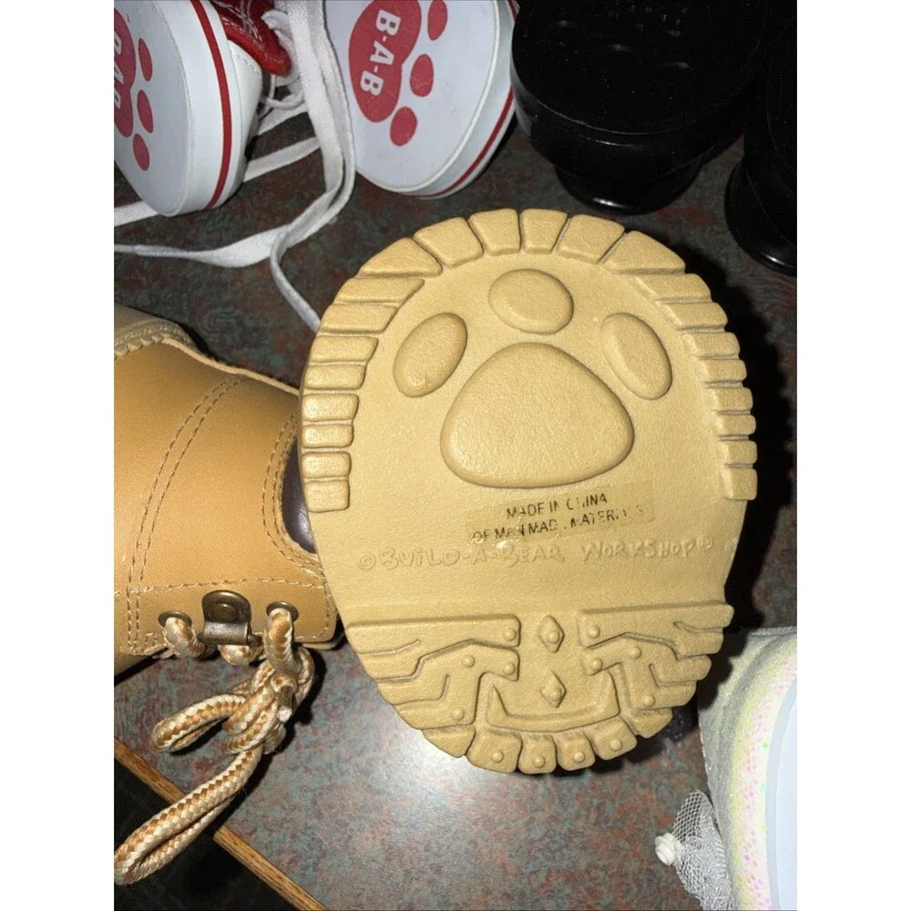 Build A Bear Show Accessorie Lot 6 Pairs Of Shoes And A Back Carry Your Bear